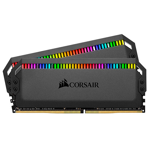 Corsair Dominator Platinum RGB 32 Go (2 x 16 Go) DDR4 4000 MHz CL18 (Optimisé AMD) pas cher