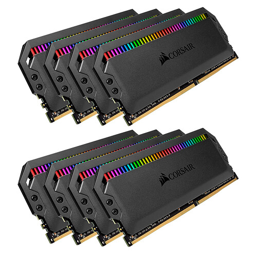 Corsair Dominator Platinum RGB 64 Go (8x 8Go) DDR4 3200 MHz CL16 pas cher