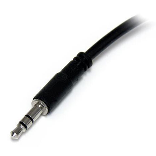 StarTech.com Câble répartiteur / dédoubleur stéréo slim Jack 3.5 mm M/F pas cher