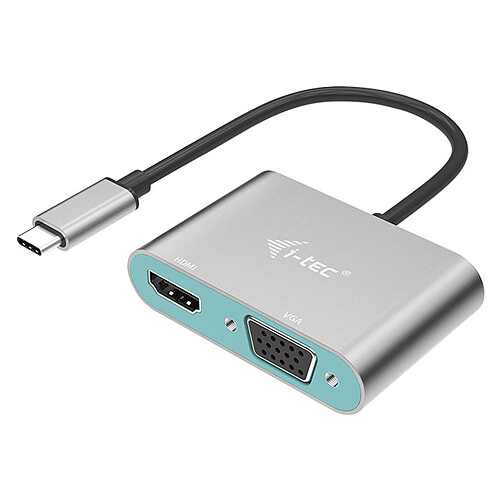 i-tec Adaptateur Metal USB-C vers HDMI et VGA pas cher