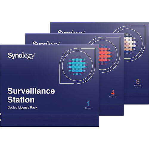 Synology Pack 4 licences pour caméras supplémentaires pas cher