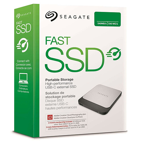 Seagate Fast SSD 250 Go pas cher