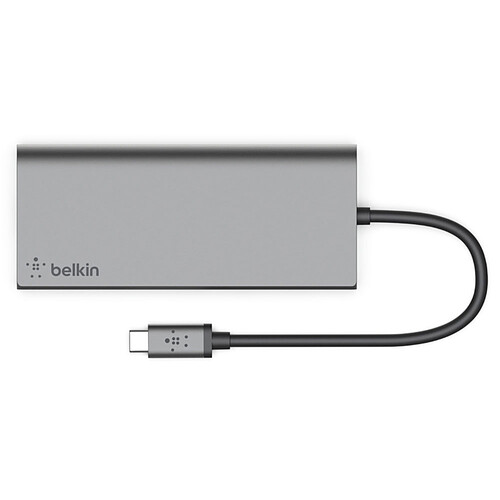 Belkin Station d'accueil USB-C Multimédia Hub avec RJ45 passthrough 60 W pas cher