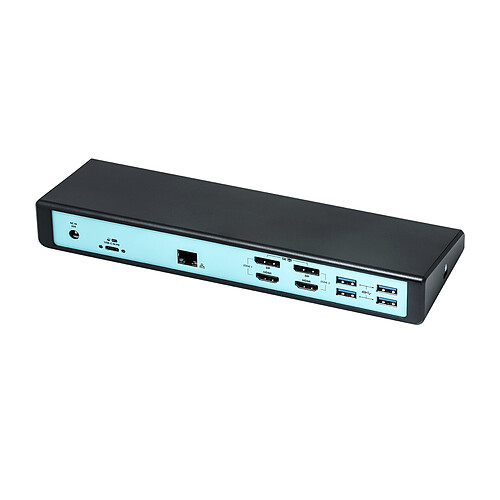 i-tec USB 3.0 / USB-C / Thunderbolt 3 Dual Display Docking Station + Power Adapter 100W pas cher