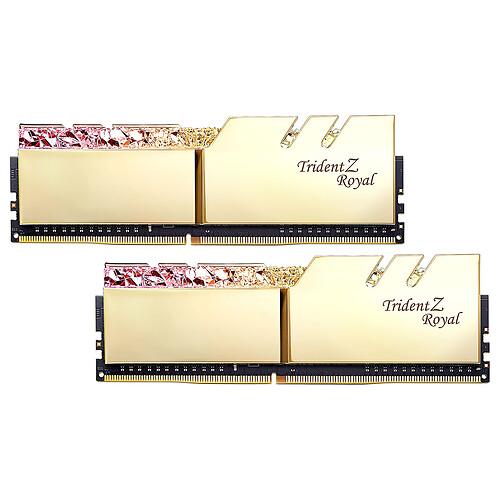 G.Skill Trident Z Royal 32 Go (2 x 16 Go) DDR4 3200 MHz CL14 - Or pas cher