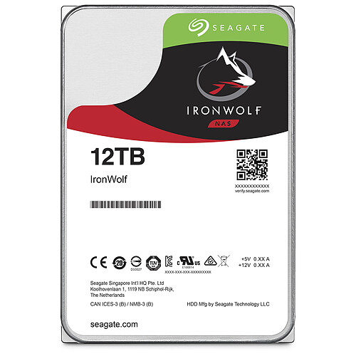 Seagate IronWolf 12 To (ST12000VN0008) pas cher
