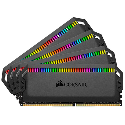 Corsair Dominator Platinum RGB 64 Go (4x 16 Go) DDR4 3600 MHz CL18 pas cher