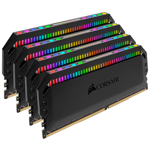 Corsair Dominator Platinum RGB 64 Go (4x 16 Go) DDR4 3600 MHz CL18 pas cher