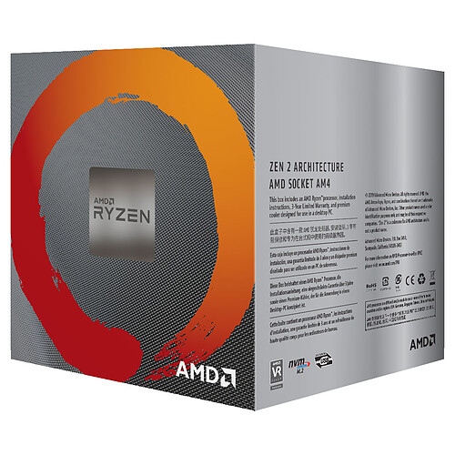 AMD Ryzen 5 3600X Wraith Spire (3.8 GHz / 4.4 GHz) avec mise à jour BIOS pas cher