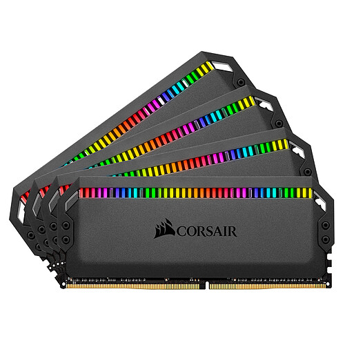 Corsair Dominator Platinum RGB 32 Go (4 x 8 Go) DDR4 4000 MHz CL19 pas cher