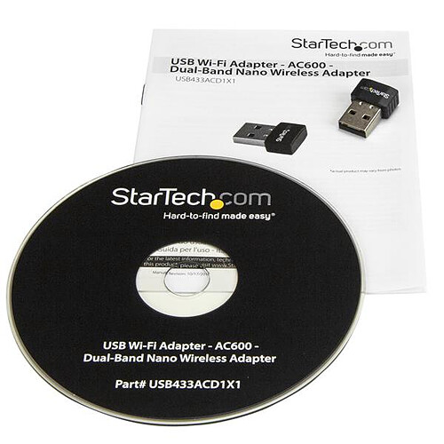 StarTech.com Adaptateur USB sans fil Wi-Fi AC600 Dual band pas cher