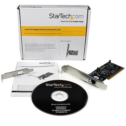 StarTech.com Carte réseau PCI à 1 port Gigabit Ethernet pas cher