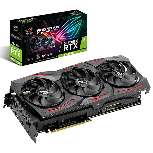 ASUS GeForce RTX 2080 SUPER ROG-STRIX-RTX2080S-O8G-GAMING (90YV0DH0-M0NM00) pas cher