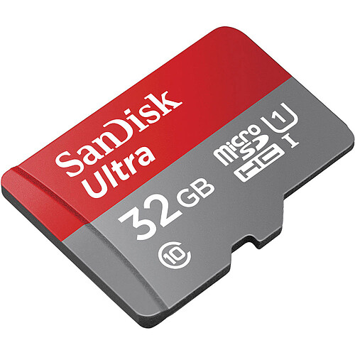SanDisk Ultra microSDXC UHS-I U1 32 Go + Adaptateur SD pas cher