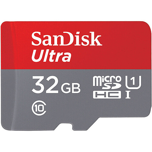 SanDisk Ultra microSDXC UHS-I U1 32 Go + Adaptateur SD pas cher