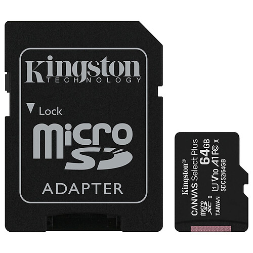 Kingston Canvas Select Plus SDCS2/64GB pas cher
