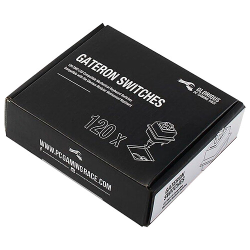 Glorious Gateron Switches x120 (Noir) pas cher