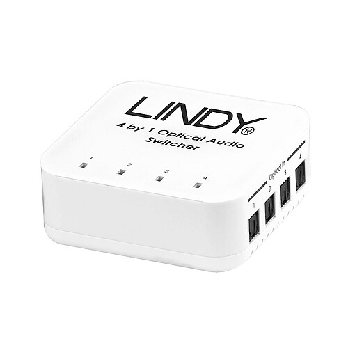 Lindy switch audio optique Toslink (4 ports) pas cher
