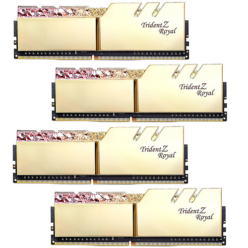 G.Skill Trident Z Royal 128 Go (4 x 32 Go) DDR4 4000 MHz CL18 - Or pas cher