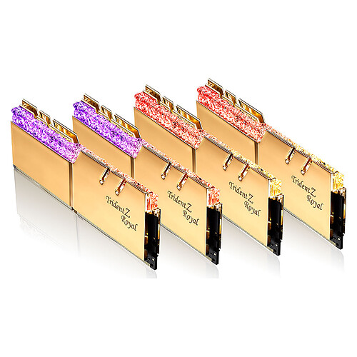 G.Skill Trident Z Royal 64 Go (8 x 8 Go) DDR4 3600 MHz CL14 - Or pas cher