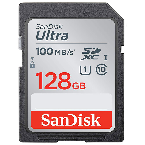 SanDisk Ultra SDXC UHS-I U1 128 Go (SDSDUNR-128G-GN3IN) pas cher