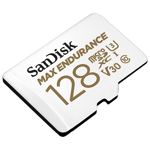 SanDisk Max Endurance microSDXC UHS-I U3 V30 128 Go + Adaptateur SD pas cher