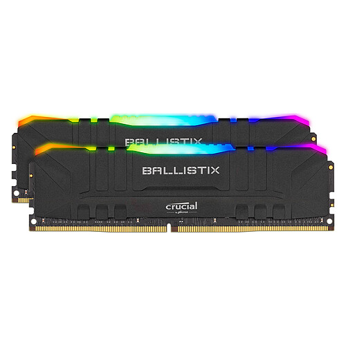 Ballistix Black RGB DDR4 32 Go (2 x 16 Go) 3200 MHz CL16 pas cher