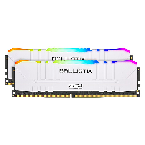Ballistix White RGB DDR4 16 Go (2 x 8 Go) 3600 MHz CL16 pas cher