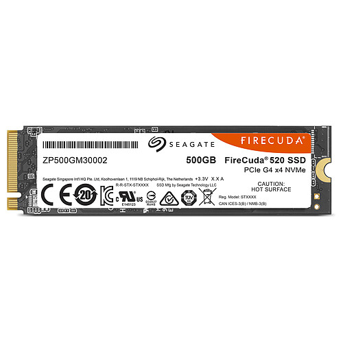 Seagate SSD FireCuda 510 M.2 PCIe NVMe 500 Go pas cher