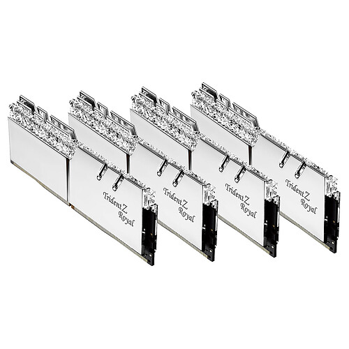 G.Skill Trident Z Royal Collector Edition 32 Go (4x 8 Go) DDR4 3200 MHz CL14 - Argent pas cher