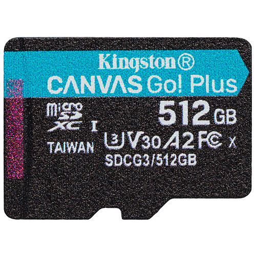 Kingston Canvas Go! Plus SDCG3/512GB pas cher