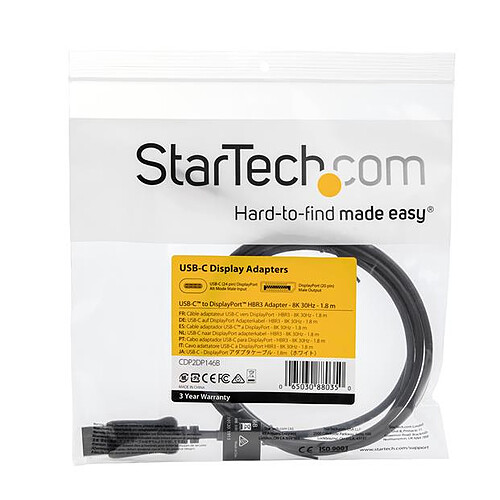 StarTech.com Câble adaptateur USB-C vers DisplayPort 1,8 m pas cher