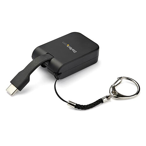 StarTech.com USB-C vers HDMI 4K 30Hz avec porte-clés et câble incorporé - Compatible avec Thunderbolt 3 pas cher