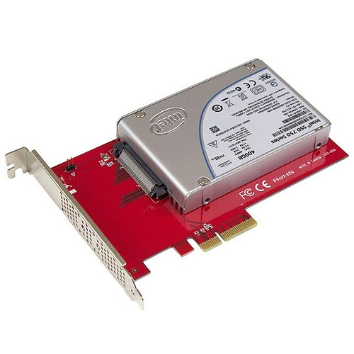 StarTech.com Carte contrôleur U.2 vers PCIe pour SSD U.2 NVMe - SFF-8639 - PCI Express 3.0 x4 pas cher