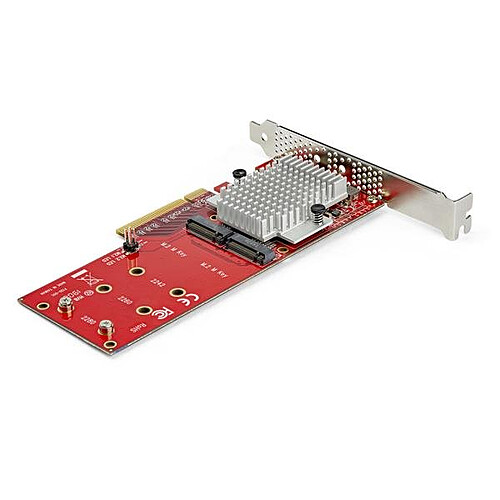 StarTech.com Carte contrôleur PCIe 3.0 x8 vers double SSD M.2 NVMe pas cher