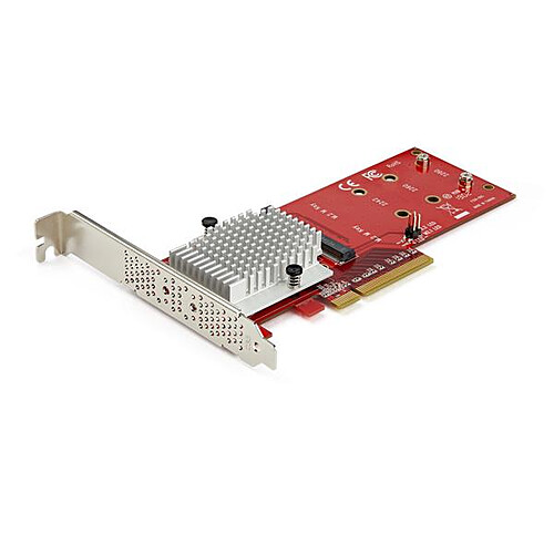 StarTech.com Carte contrôleur PCIe 3.0 x8 vers double SSD M.2 NVMe pas cher