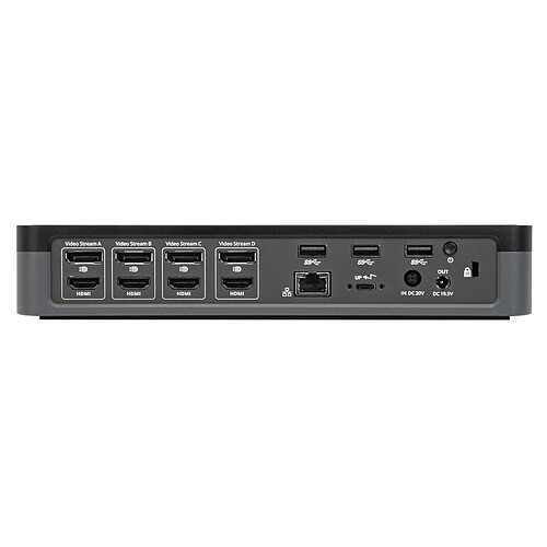 Targus Station d'accueil USB-C universelle 4 sorties vidéo 4K (QV4K) avec alimentation 100 W (DOCK570EUZ) pas cher