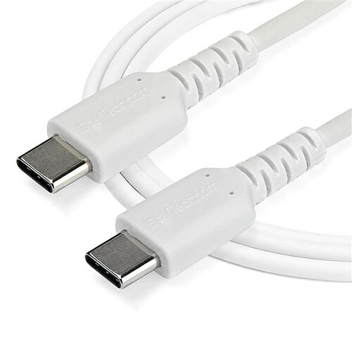 StarTech.com Câble USB-C vers USB-C de 1 m - Blanc pas cher