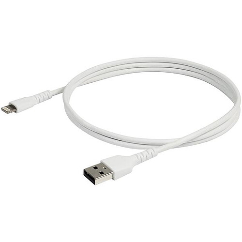 StarTech.com Câble USB Type-A vers Lightning - renforcé - 1 m - Blanc pas cher