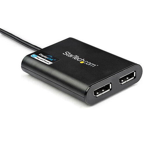 StarTech.com Adaptateur USB 3.0 vers double DisplayPort 4K 60 Hz pas cher