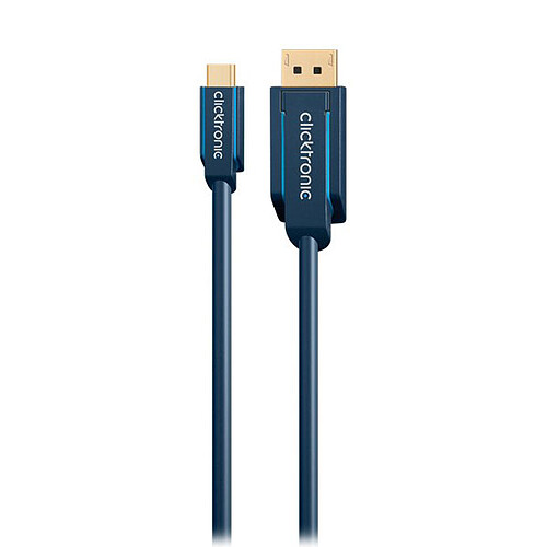 Clicktronic Câble USB-C / DisplayPort (Mâle/Mâle) - 1 m pas cher