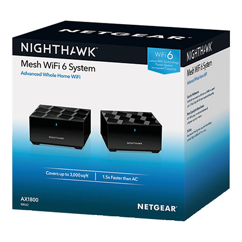 Netgear Nighthawk Mesh WiFi 6 System (MK62-100PES) pas cher