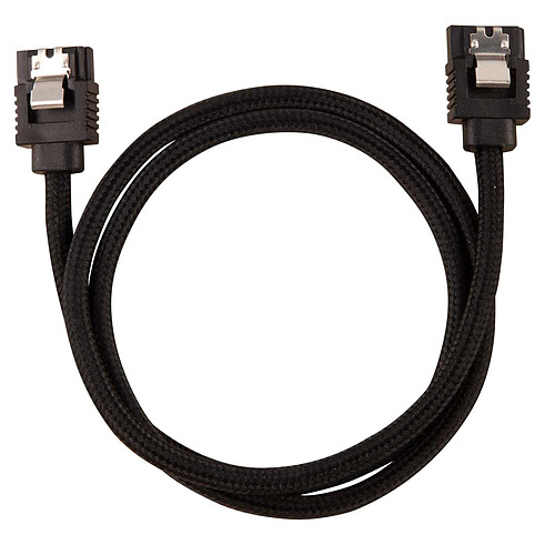 Corsair Câble SATA gainé Premium 60 cm (coloris noir) pas cher