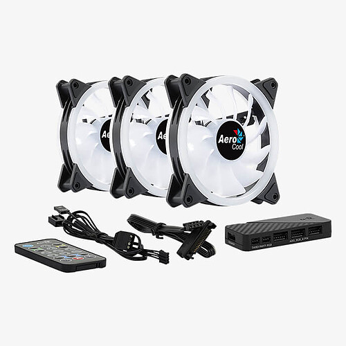 Aerocool Duo 12 Pro Pack de 3 pas cher