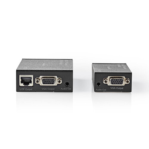 Nedis Transmetteur et récepteur VGA et Extension Audio sur Cat 5e Cat 6 jusqu'à 300 m pas cher