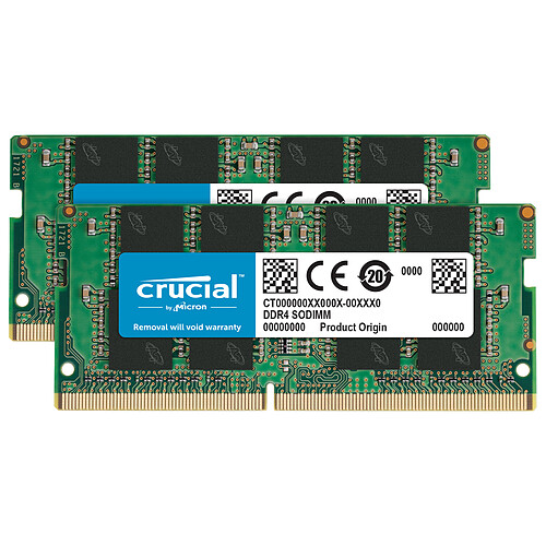Crucial SO-DIMM DDR4 16 Go (2 x 8 Go) 3200 MHz CL22 pas cher