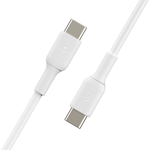 Belkin 2x câbles USB-C vers USB-C (blanc) - 1 m pas cher