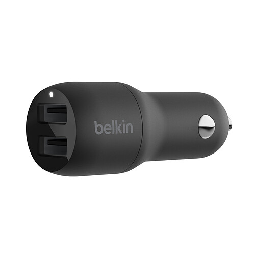 Belkin Boost Charge Chargeur de voiture 2 ports USB-A (24 W) sur prise allume-cigare (Noir) pas cher
