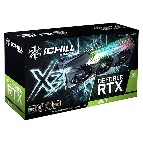 INNO3D GeForce RTX 3080 ICHILL X3 RGB pas cher
