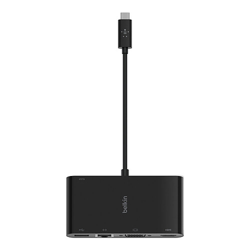 Belkin Adaptateur USB-C avec 1x HDMI 4K, 1x VGA, RJ45 et 100 W pas cher